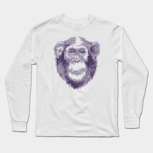 Kumiko Chimpanzee Animal Portrait Long Sleeve T-Shirt